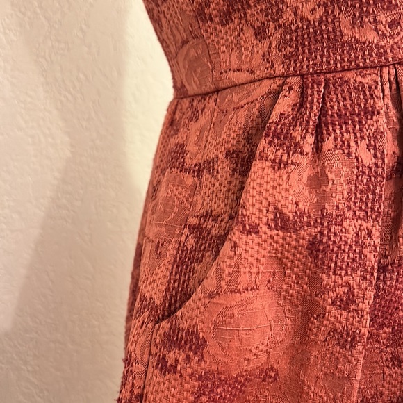 The Limited brocade Persimmon party dress , women’s 4 - Picture 5 of 10